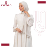 Chiffon Plain Scarf - Pearl